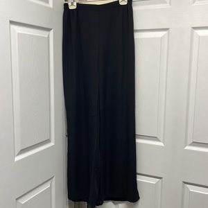 Vintage Cachet Black Chiffon Palazzo Pants Size 14